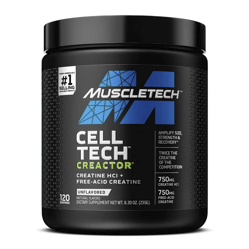 پودر کراتین Cell-Tech Creactor ماسل تک حجم 235 گرم